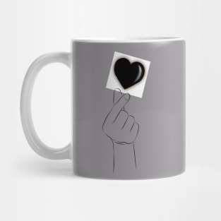 FINGER HEART T-Shirt Mug